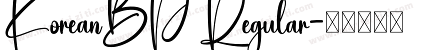 KoreanBP Regular字体转换